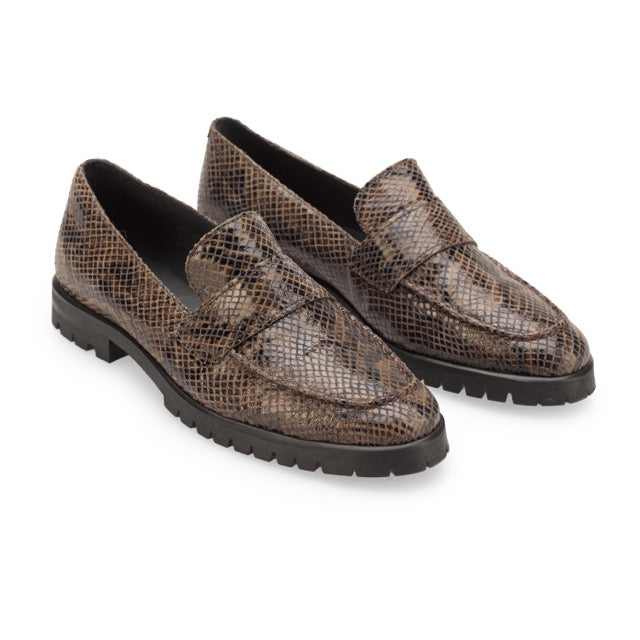 FULL ON Mocassin Piton Cognac