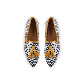 BERLIN Loafer Dotted White / Yellow