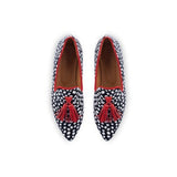 BERLIN Loafer Dotted Black / Red