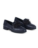 MOCASSIN CHUNCKY GREY & BLACK