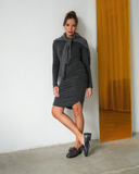 MOCASSIN CHUNCKY GREY & BLACK