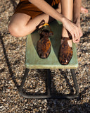 Rome Sandal Piton Cognac