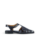 Rome Sandal Piton Cognac Grey