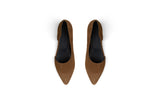 BIAS HONEY Suede Pointed Ballet Flats