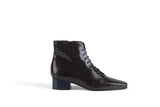 SOLID GROUND PITON BROWN Leather Lace-Up Ankle Boots