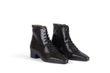 SOLID GROUND PITON BROWN Leather Lace-Up Ankle Boots