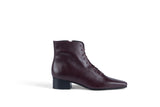 SOLID GROUND BORDEAUX Leather Lace-Up Ankle Boots