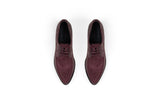 STEADY LACE BORDEAUX Leather Lace-Up Flat Shoes