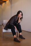 PRAGA DARK BROWN Suede Flat Lace-Up Ankle Boots