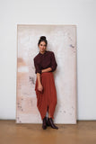 SOLID GROUND BORDEAUX Leather Lace-Up Ankle Boots
