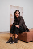 SOLID GROUND PITON BROWN Leather Lace-Up Ankle Boots
