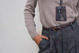 Merida Leather Belt Python Grey