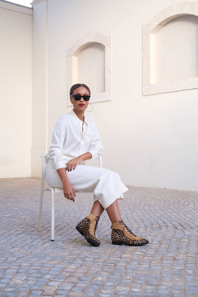 ROSA ACTIVIST Boots Leopard Leather - Maray